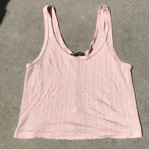 Baby Pink Cropped Tank